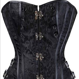 -SOLD—Women’s Rock Corset Bustier Waist Cincher Size L